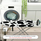 1-Piece Animal Print Black White Cow  Ironing Board Cover, Universal Size, Without Board