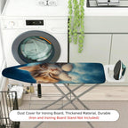 1-Piece Cat Clouds Stars  Ironing Board Cover, Universal Size, Without Board