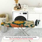 1-Piece Tropical Floral Leaves Vintage  Ironing Board Cover, Universal Size, Without Board