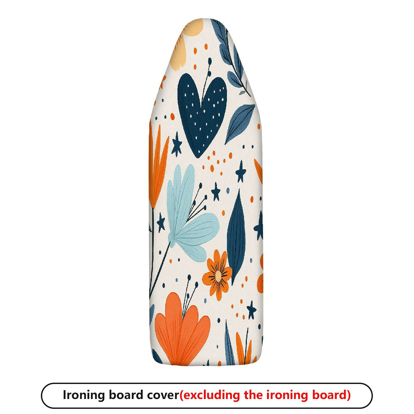 1-Piece Floral Heart Star  Ironing Board Cover, Universal Size, Without Board