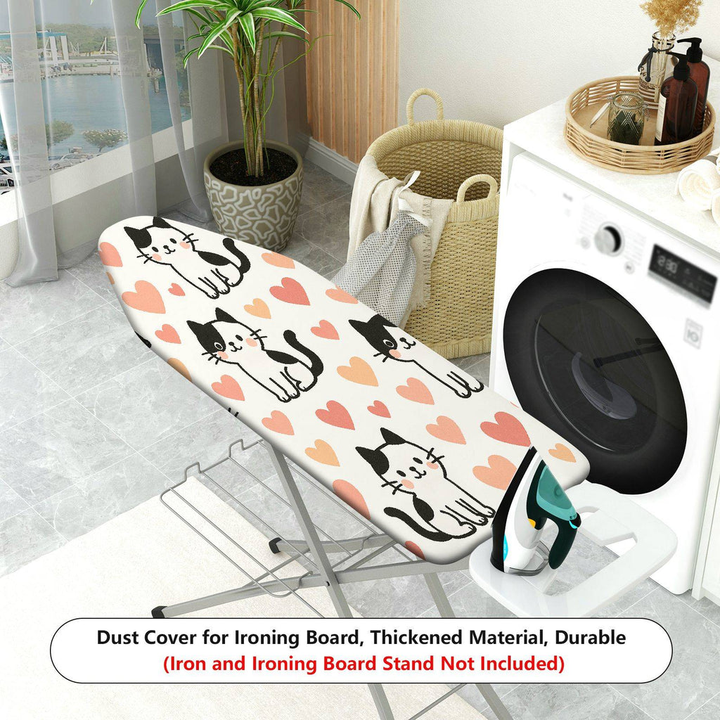 1-Piece Cute Cat Heart Pattern  Ironing Board Cover, Universal Size, Without Board