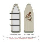 1-Piece Horse Vintage Striped  Ironing Board Cover, Universal Size, Without Board