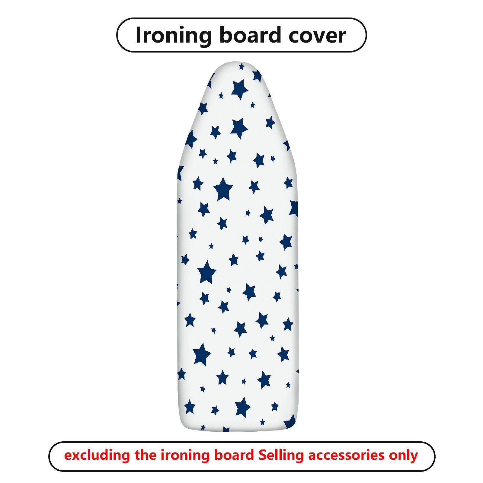 1-Piece Star Pattern Blue White  Ironing Board Cover, Universal Size, Without Board