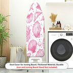 1-Piece Seashell Starfish Pink  Ironing Board Cover, Universal Size, Without Board
