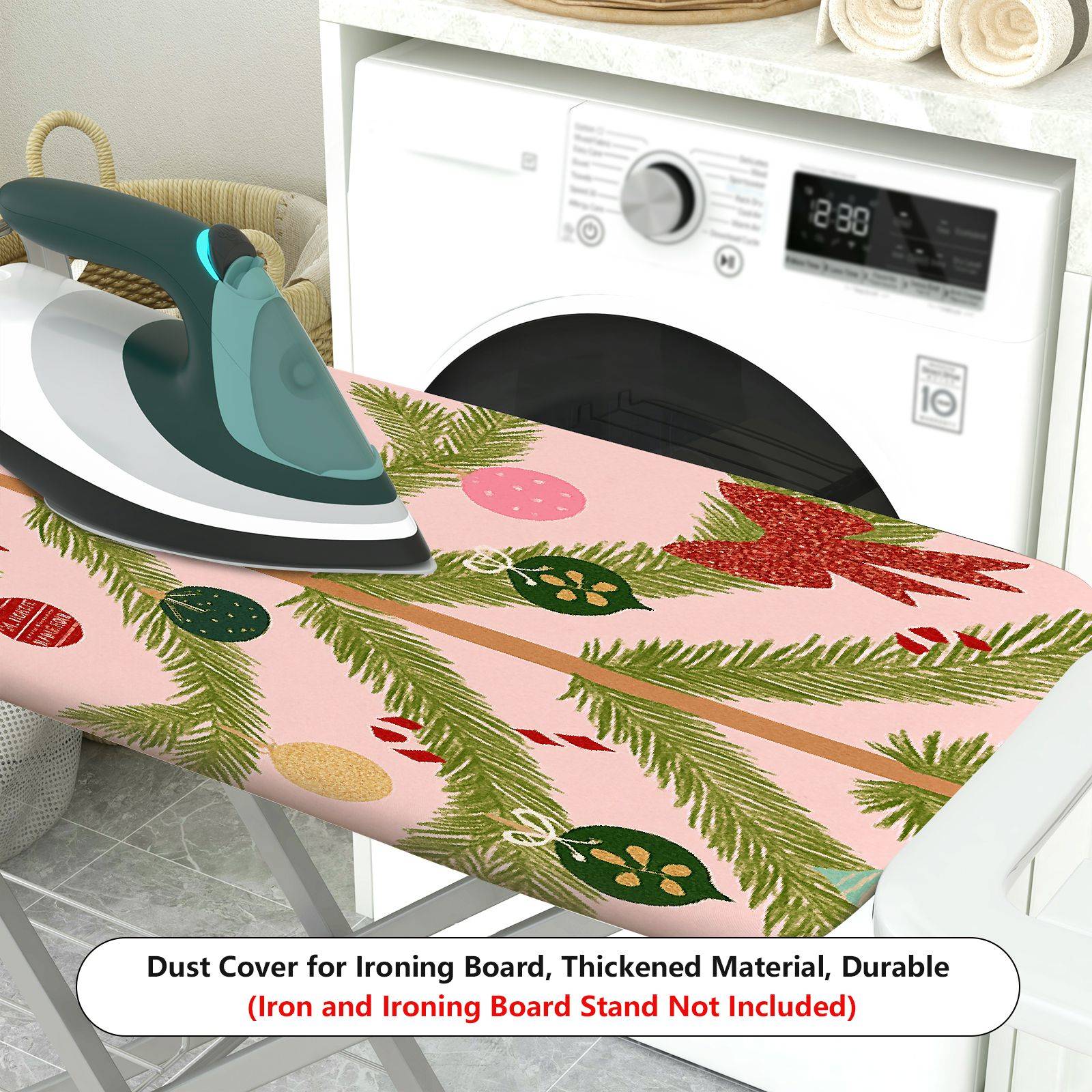 1-Piece Christmas Tree Star Ornament  Ironing Board Cover, Universal Size, Without Board