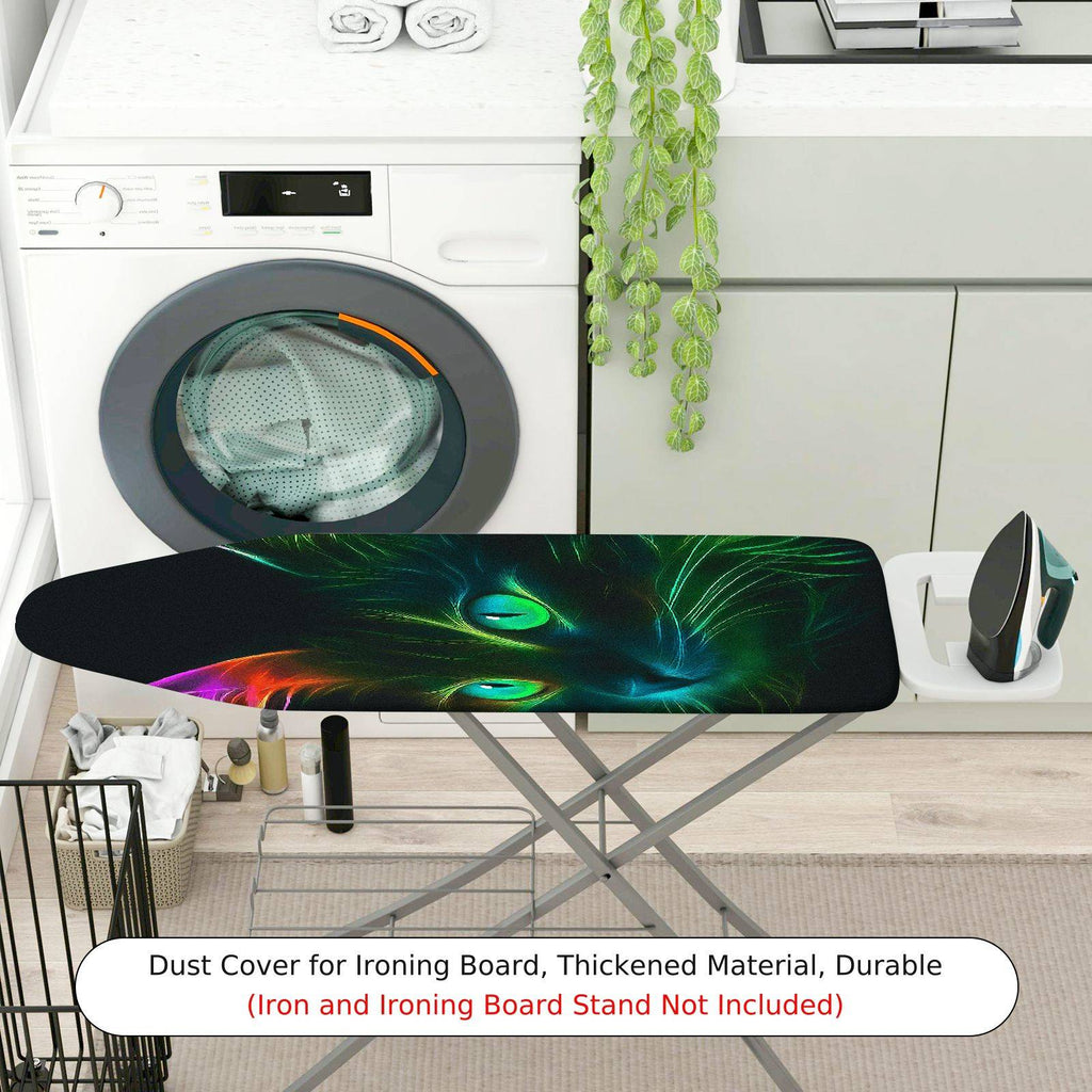 1-Piece Cat  Light Art  Ironing Board Cover, Universal Size, Without Board