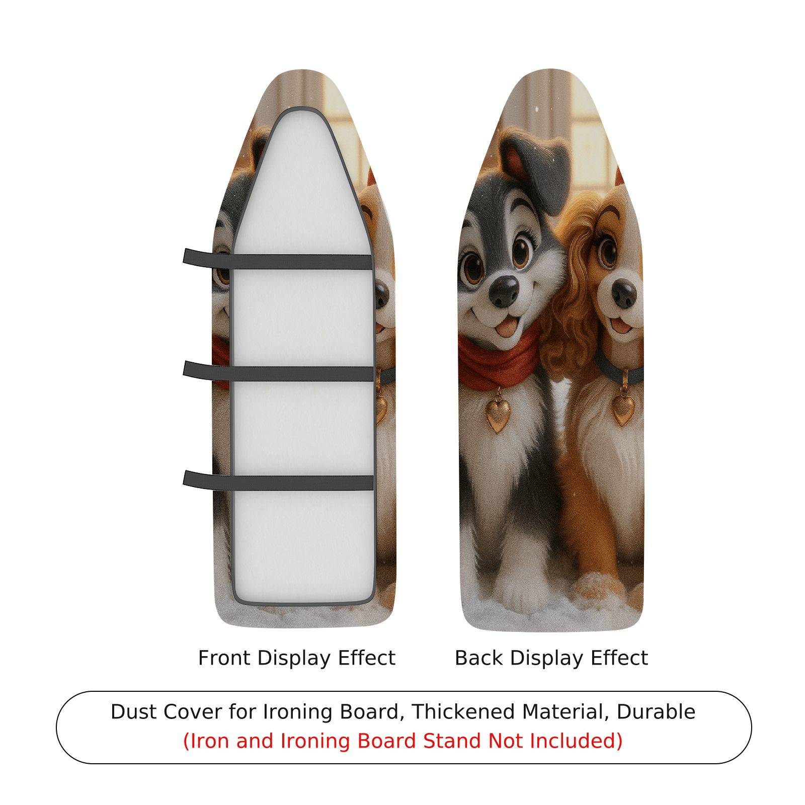 1-Piece Dogs Animals Pets  Ironing Board Cover, Universal Size, Without Board