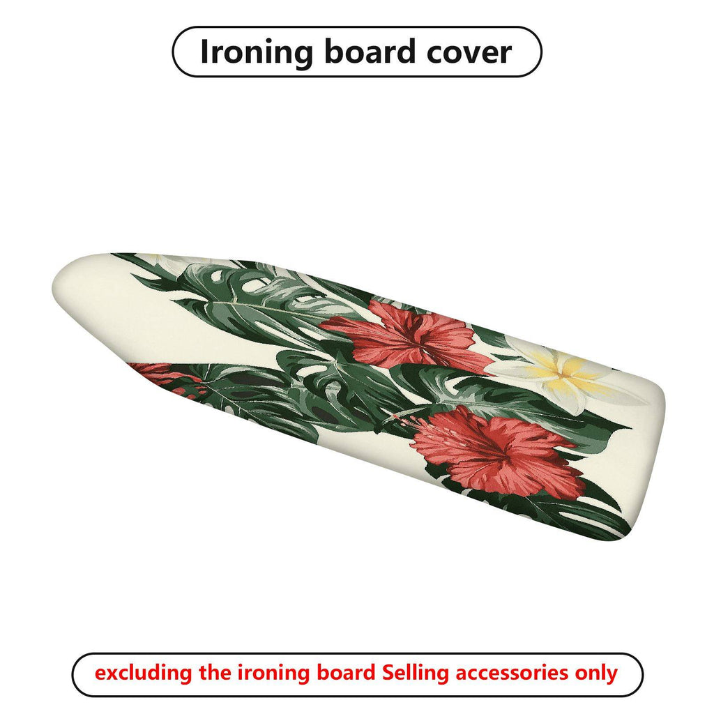 1-Piece Tropical Floral Hibiscus  Ironing Board Cover, Universal Size, Without Board