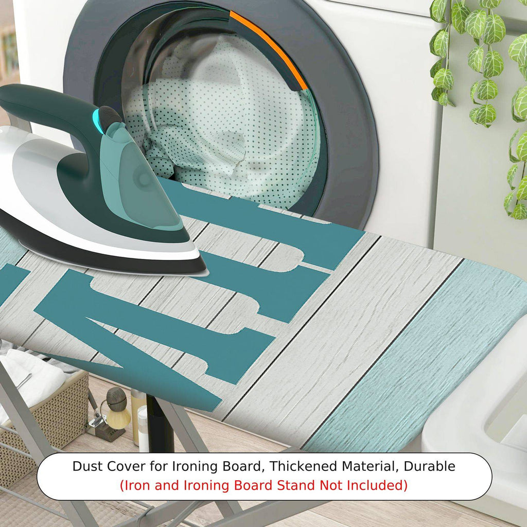 1-Piece Nautical Anchor Blue Striped  Ironing Board Cover, Universal Size, Without Board