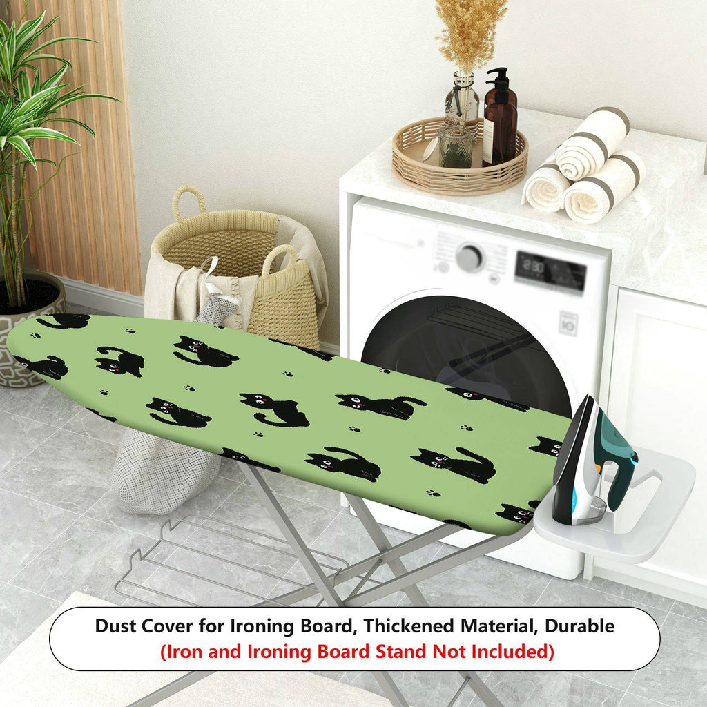 1-Piece Black Cat Paw Print  Ironing Board Cover, Universal Size, Without Board