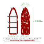 1-Piece Reindeer Snowflake Christmas  Ironing Board Cover, Universal Size, Without Board