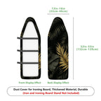 1-Piece Tropical Leaves Print Nature  Ironing Board Cover, Universal Size, Without Board