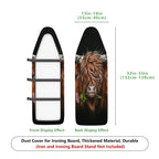 1-Piece Highland Cow Animal Nature  Ironing Board Cover, Universal Size, Without Board