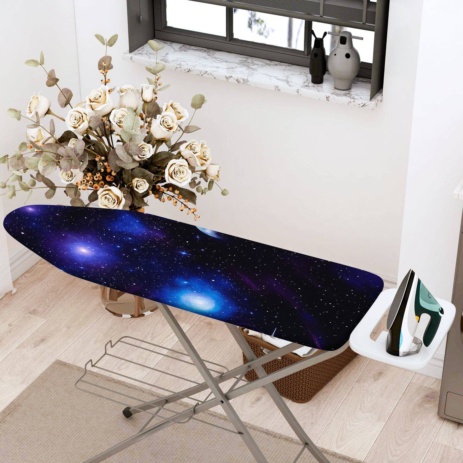 1-Piece Universe Starry Sky Space  Ironing Board Cover, Universal Size, Without Board