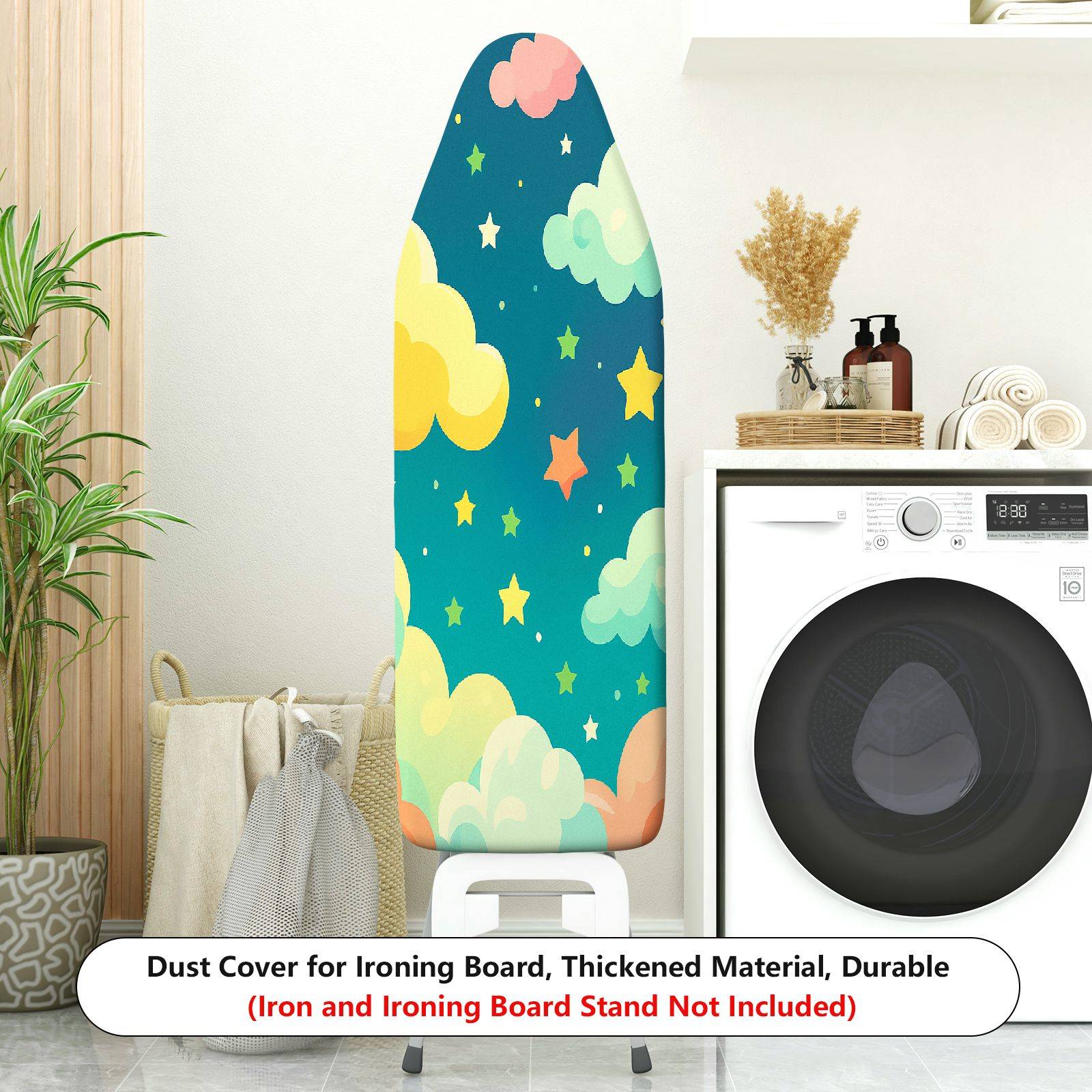 1-Piece Starry Sky Cloud Universe  Ironing Board Cover, Universal Size, Without Board