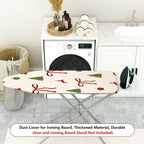 1-Piece Christmas Reindeer Ribbon  Ironing Board Cover, Universal Size, Without Board