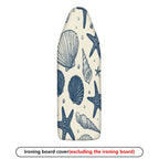 1-Piece Seashell Starfish Ocean  Ironing Board Cover, Universal Size, Without Board