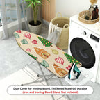 1-Piece Christmas Tree Gingerbread Red Heart  Ironing Board Cover, Universal Size, Without Board
