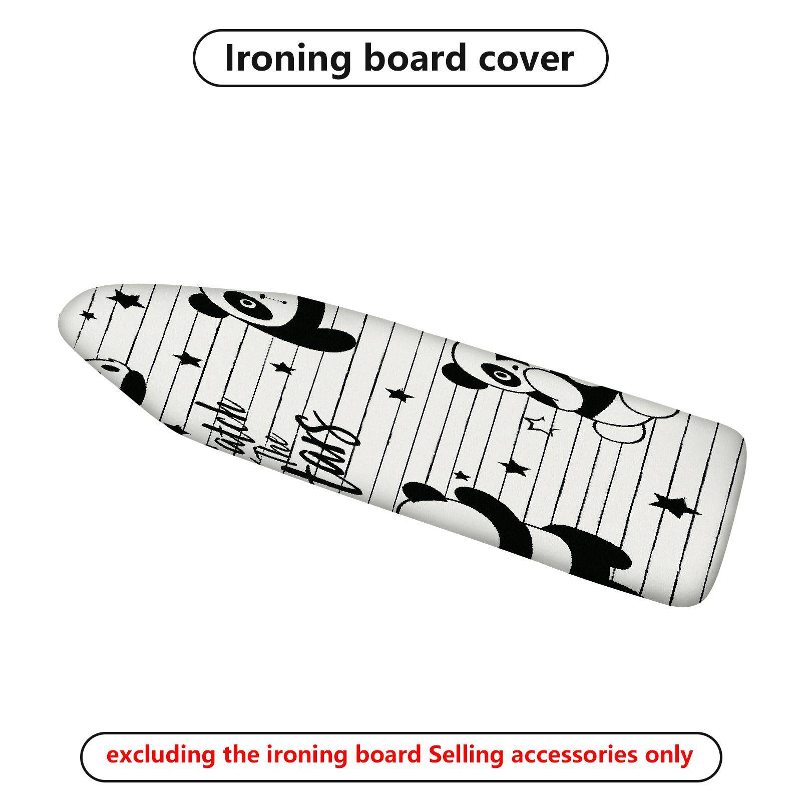 1-Piece Panda Stripes Stars  Ironing Board Cover, Universal Size, Without Board