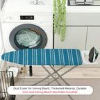 1-Piece Striped Blue Pattern  Ironing Board Cover, Universal Size, Without Board