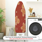 1-Piece Gingerbread Christmas Holiday  Ironing Board Cover, Universal Size, Without Board