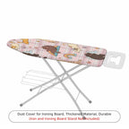 1-Piece Cat Rainbow Plaid  Ironing Board Cover, Universal Size, Without Board