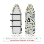 1-Piece Abstract Animals Nordic  Ironing Board Cover, Universal Size, Without Board