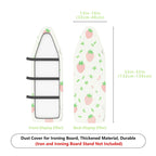 1-Piece Pink Strawberry Green Leaf Fresh Theme  Ironing Board Cover, Universal Size, Without Board