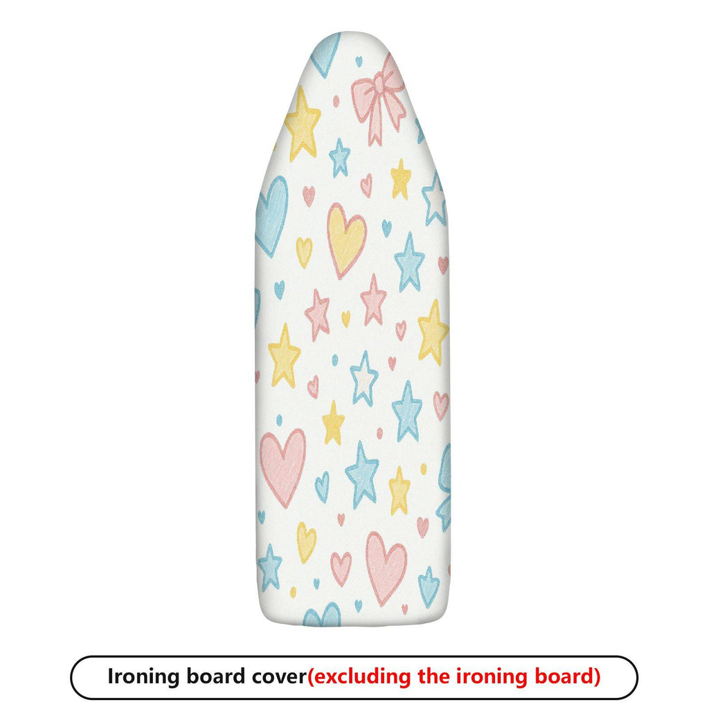 1-Piece Hearts Stars Bow  Ironing Board Cover, Universal Size, Without Board