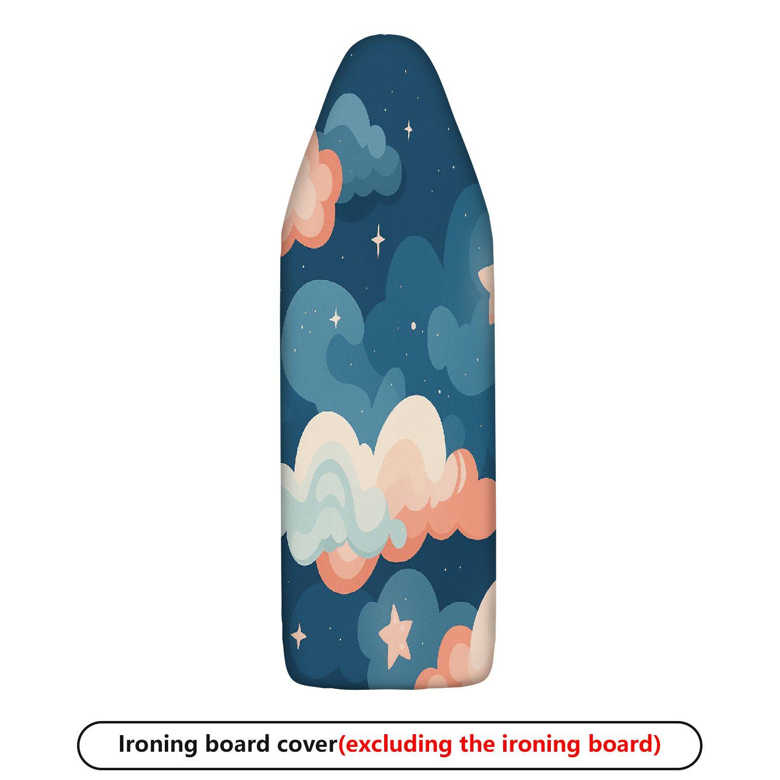 1-Piece Night sky Clouds Stars  Ironing Board Cover, Universal Size, Without Board