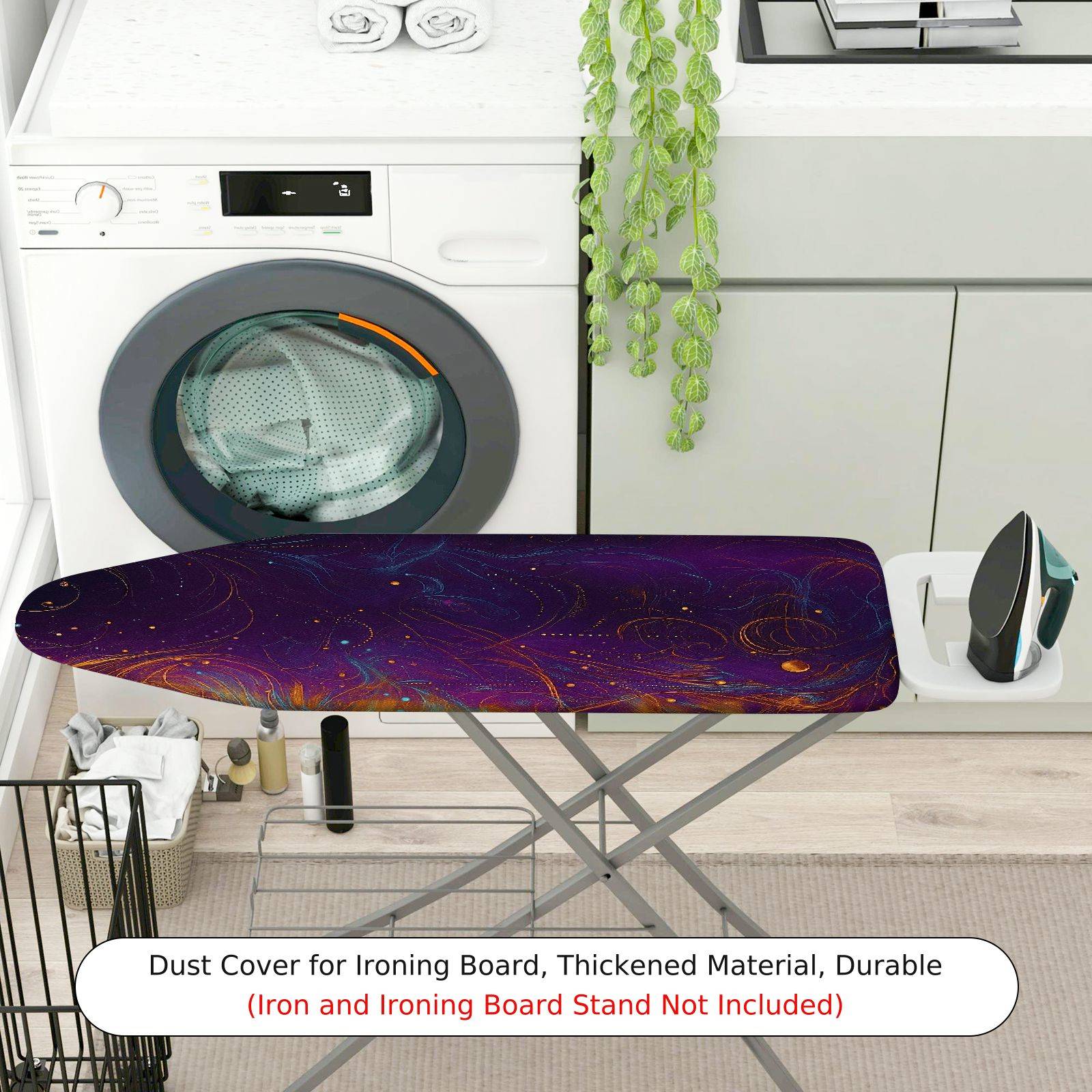 1-Piece Cosmic Starry Night Abstract  Ironing Board Cover, Universal Size, Without Board