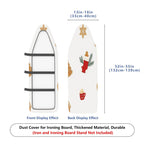 1-Piece Christmas stocking gingerbread Xmas  Ironing Board Cover, Universal Size, Without Board