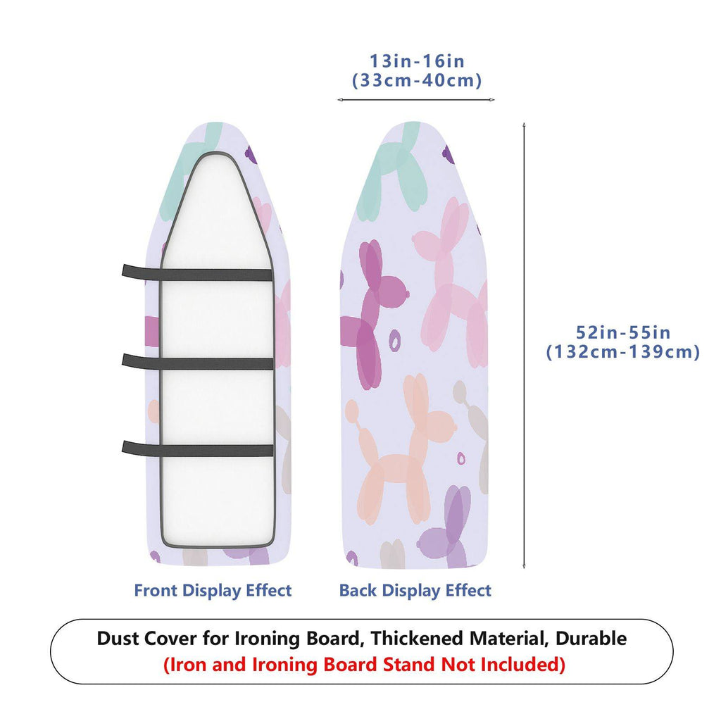 1-Piece Balloon Dog Pastel Cute  Ironing Board Cover, Universal Size, Without Board