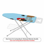 1-Piece Dog Paw Santa Christmas  Ironing Board Cover, Universal Size, Without Board