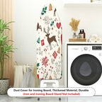 1-Piece Christmas Reindeer Snowflake  Ironing Board Cover, Universal Size, Without Board