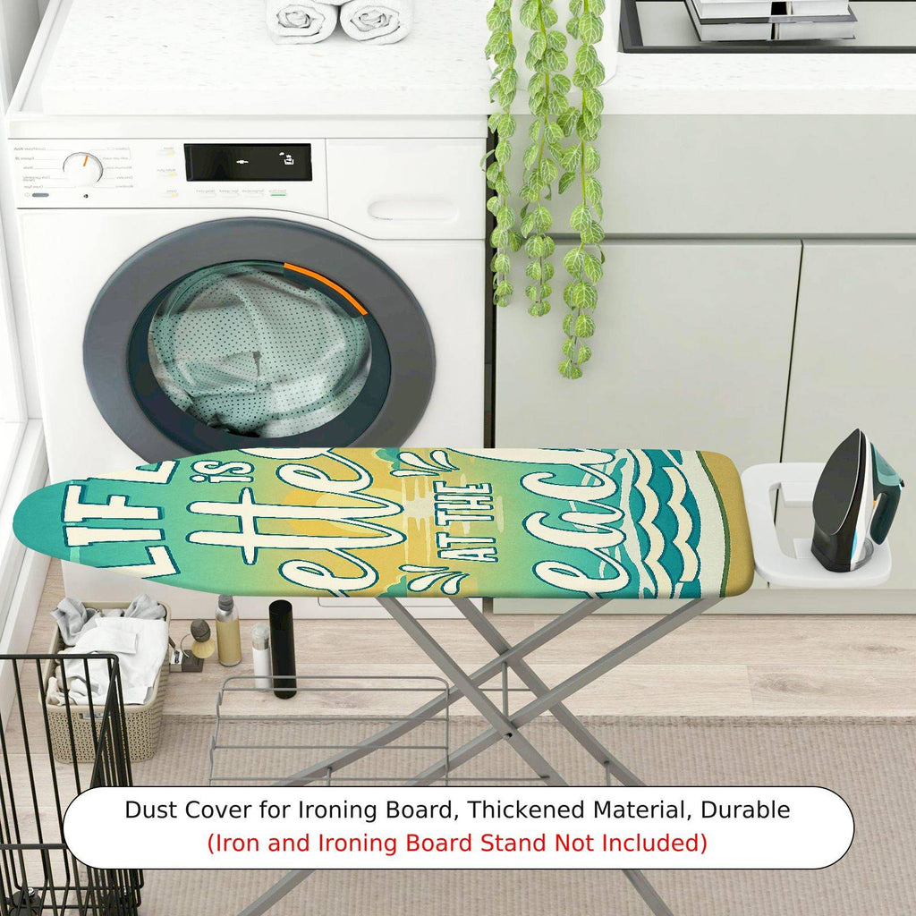 1-Piece Beach Vacation Relax  Ironing Board Cover, Universal Size, Without Board