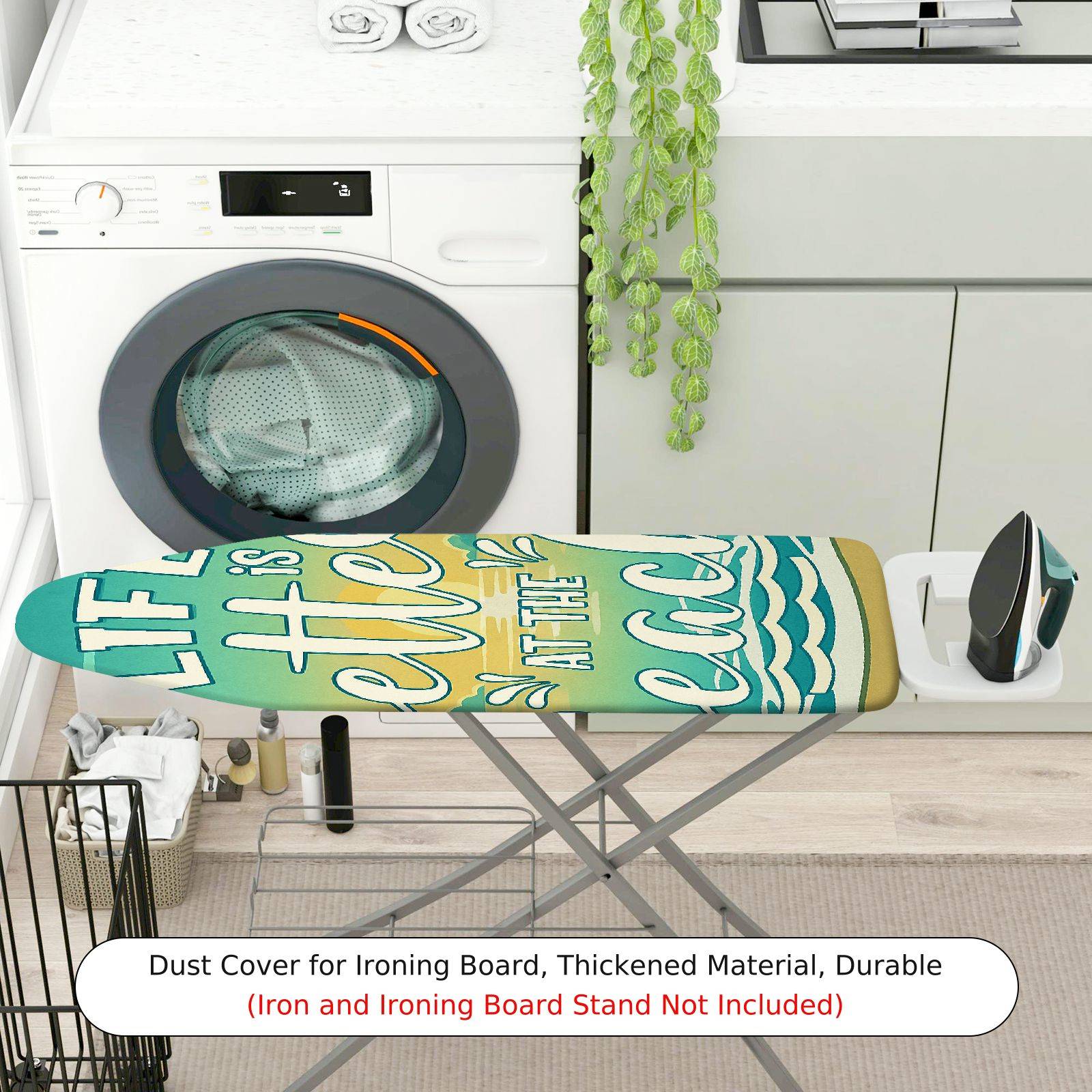 1-Piece Beach Vacation Relax  Ironing Board Cover, Universal Size, Without Board