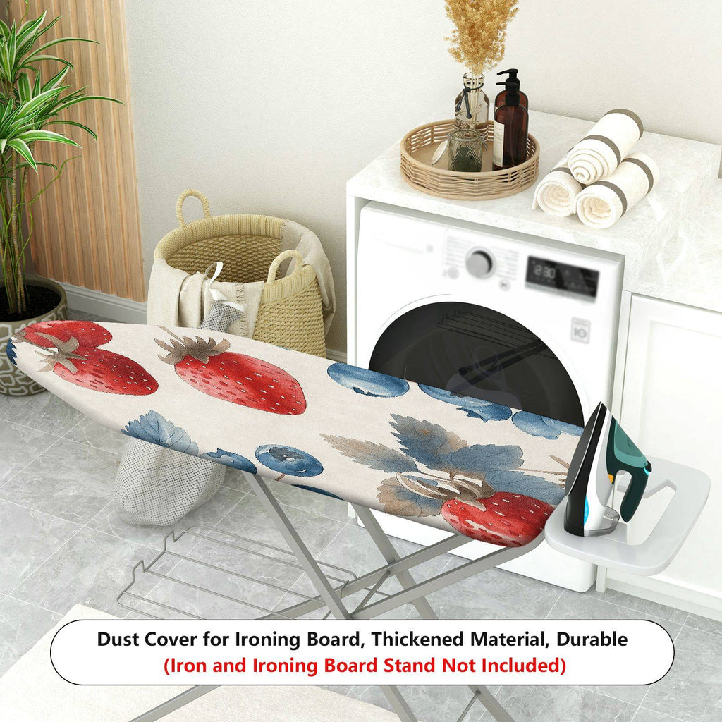 1-Piece Strawberry Blueberry Fruit  Ironing Board Cover, Universal Size, Without Board