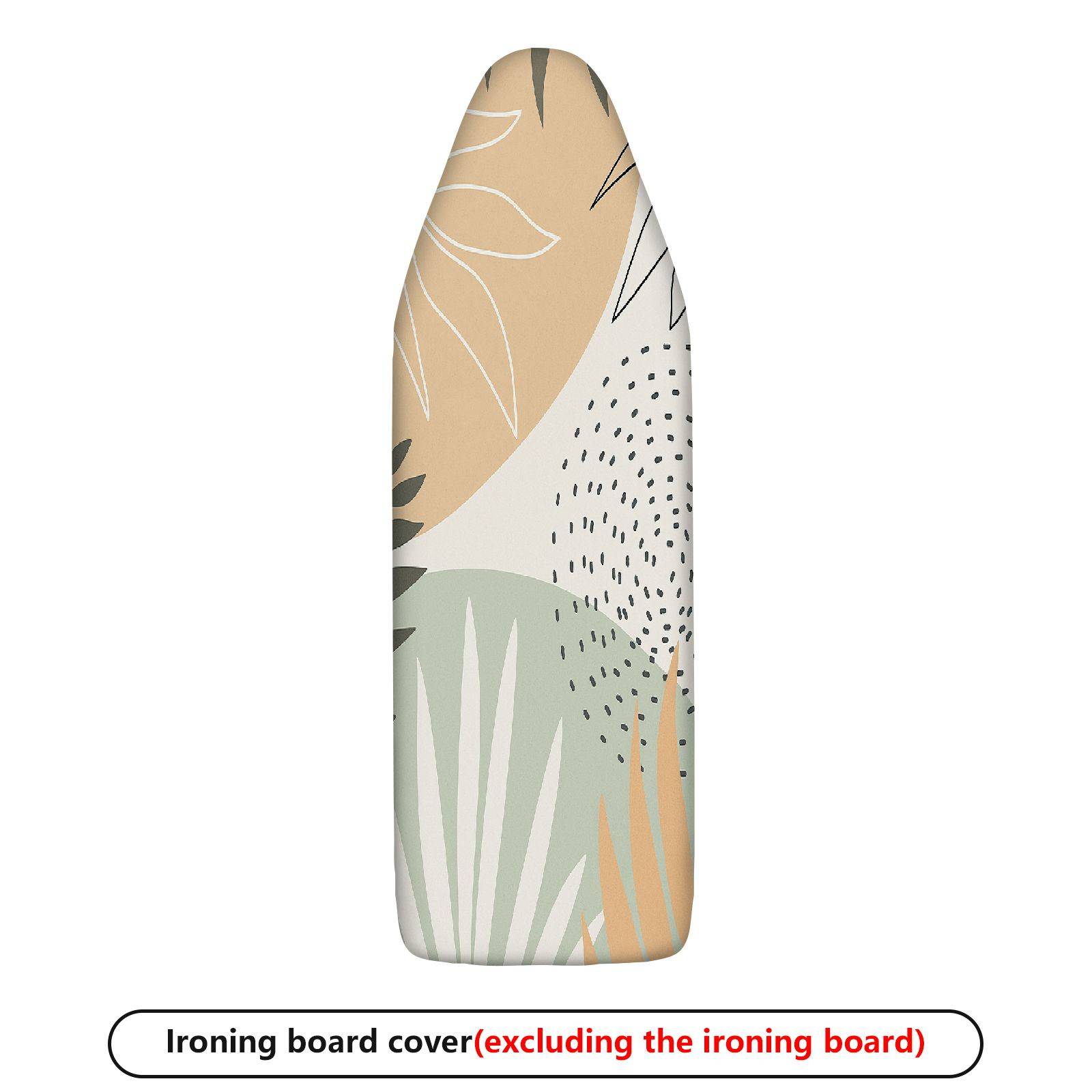 1-Piece Tropical Leaf Artistic Pattern Abstract  Ironing Board Cover, Universal Size, Without Board