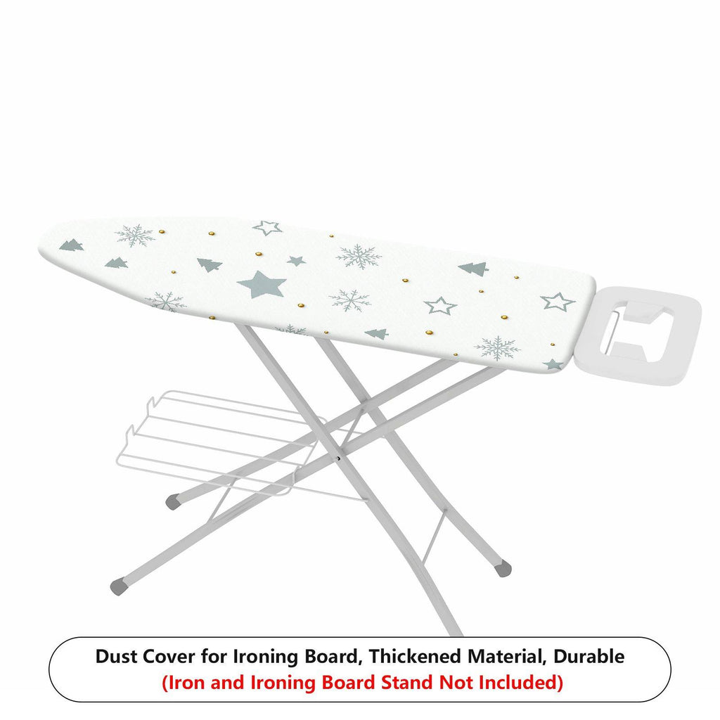 1-Piece Snowflake Star Tree  Ironing Board Cover, Universal Size, Without Board