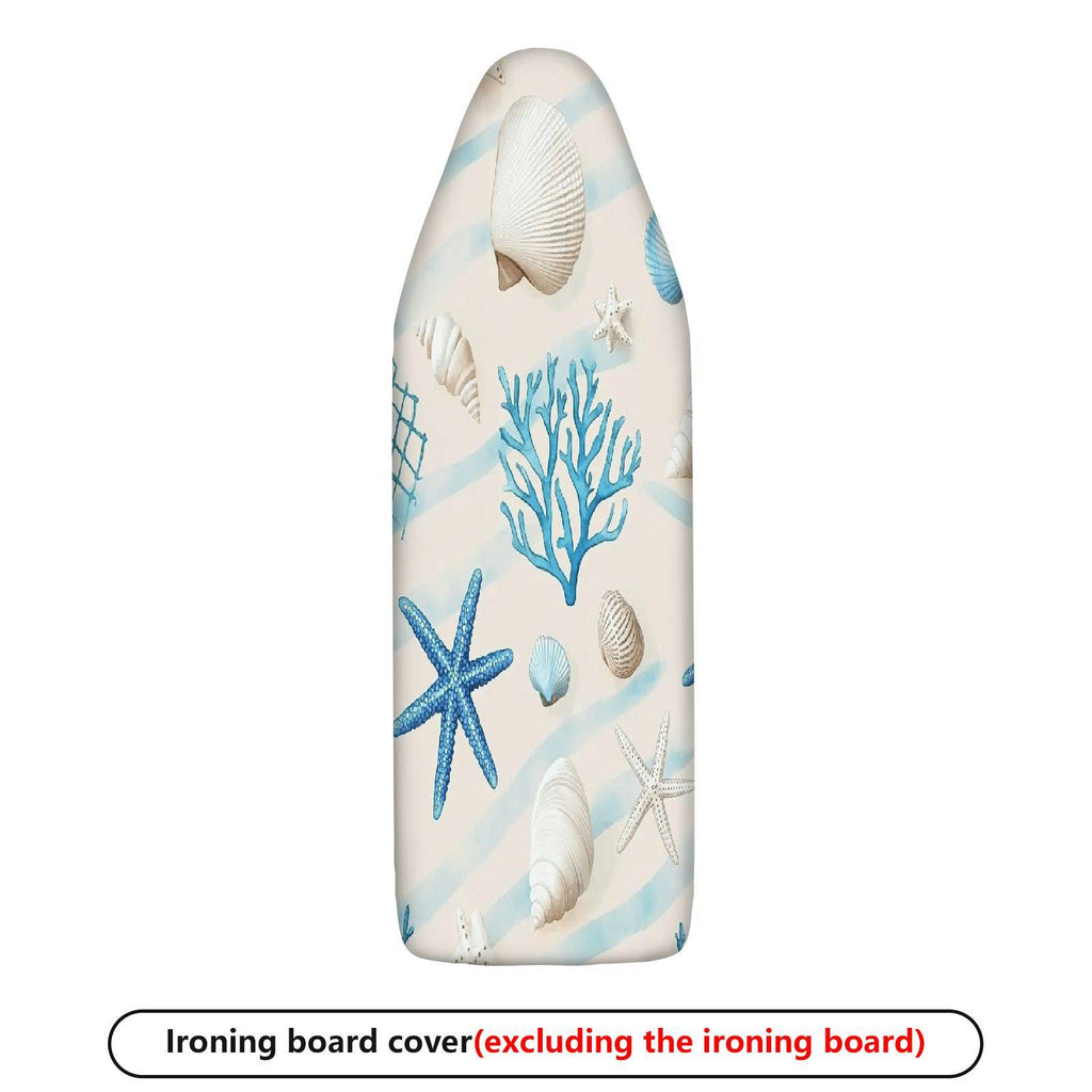 1-Piece Marine Coral Shell Starfish  Ironing Board Cover, Universal Size, Without Board