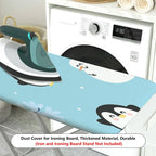 1-Piece Penguin Snowflake Snowman  Ironing Board Cover, Universal Size, Without Board