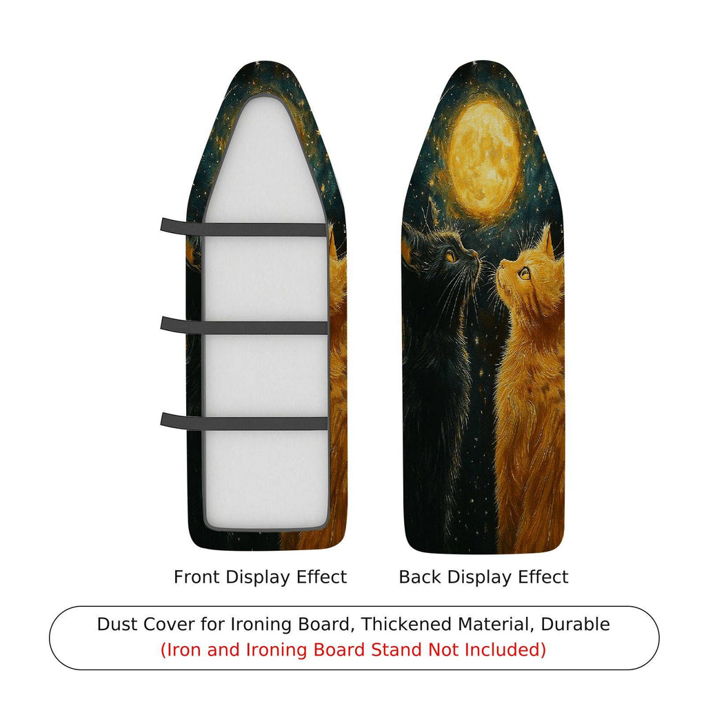 1-Piece Starry Night Cat Moon  Ironing Board Cover, Universal Size, Without Board