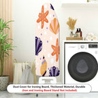 1-Piece Starfish Seashell Ocean  Ironing Board Cover, Universal Size, Without Board