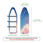 1-Piece Starry Cloud Pastel Sky  Ironing Board Cover, Universal Size, Without Board