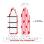 1-Piece Strawberry Pink Stripe Sweet  Ironing Board Cover, Universal Size, Without Board