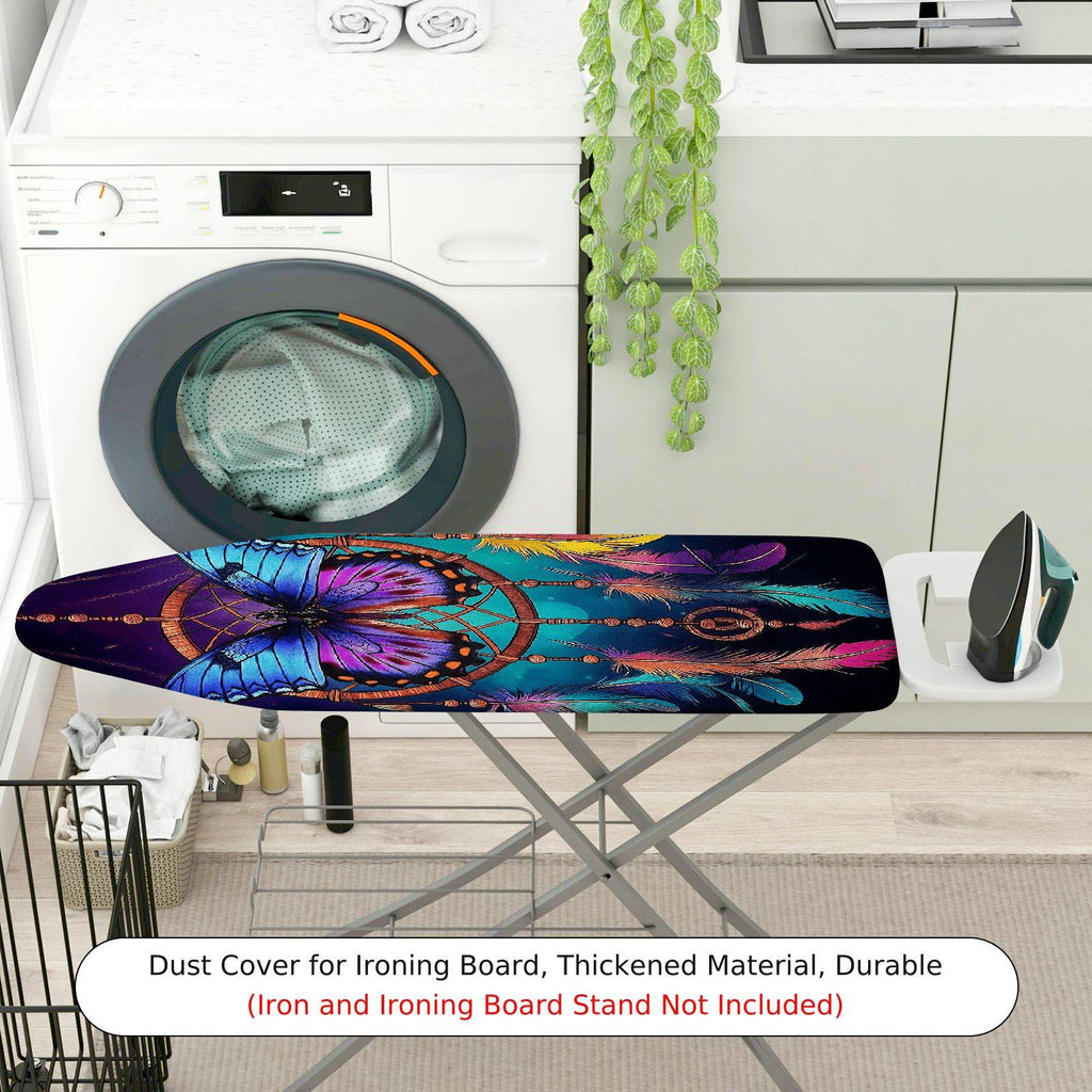 1-Piece Butterfly Feather Dreamcatcher  Ironing Board Cover, Universal Size, Without Board