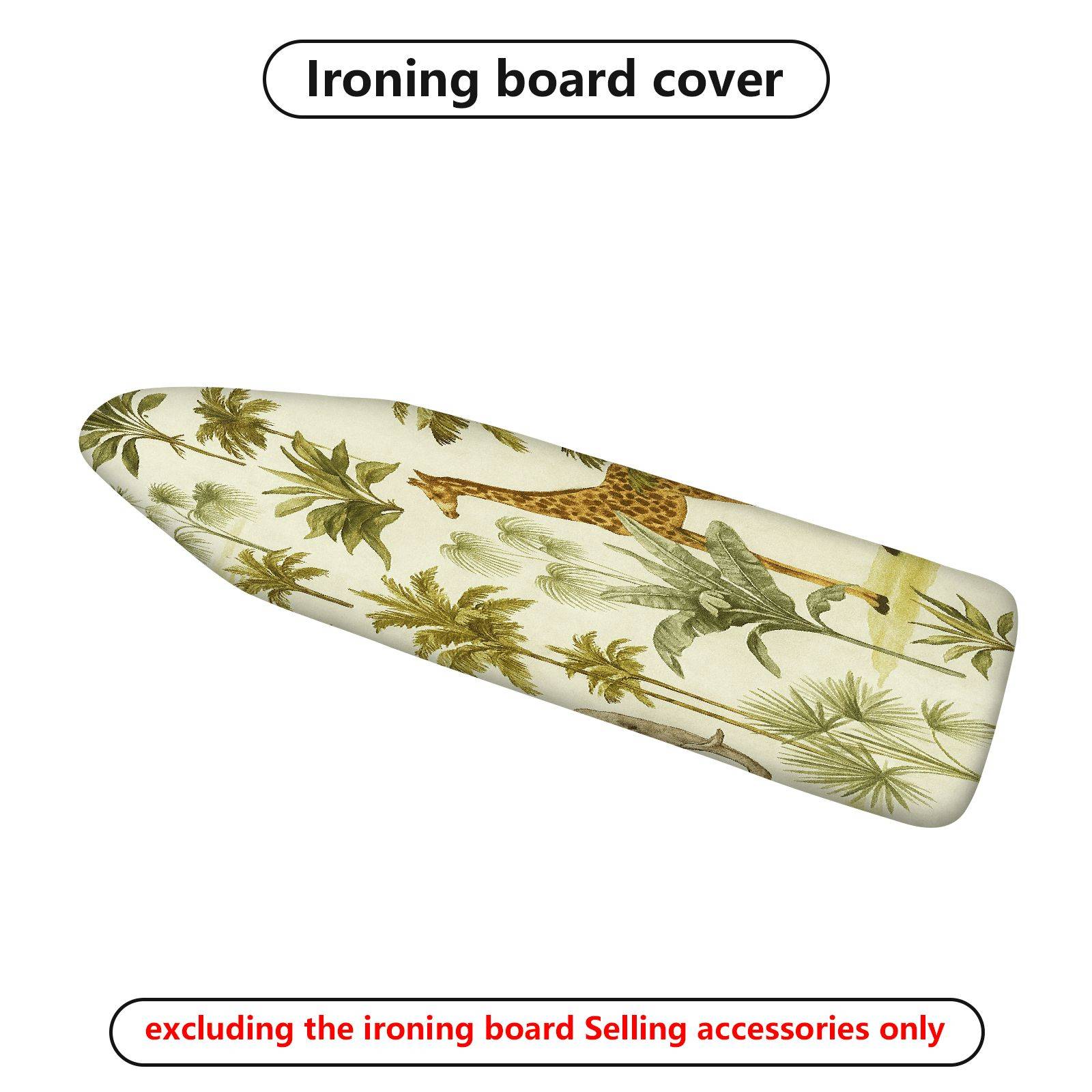 1-Piece Jungle Animal Safari  Ironing Board Cover, Universal Size, Without Board