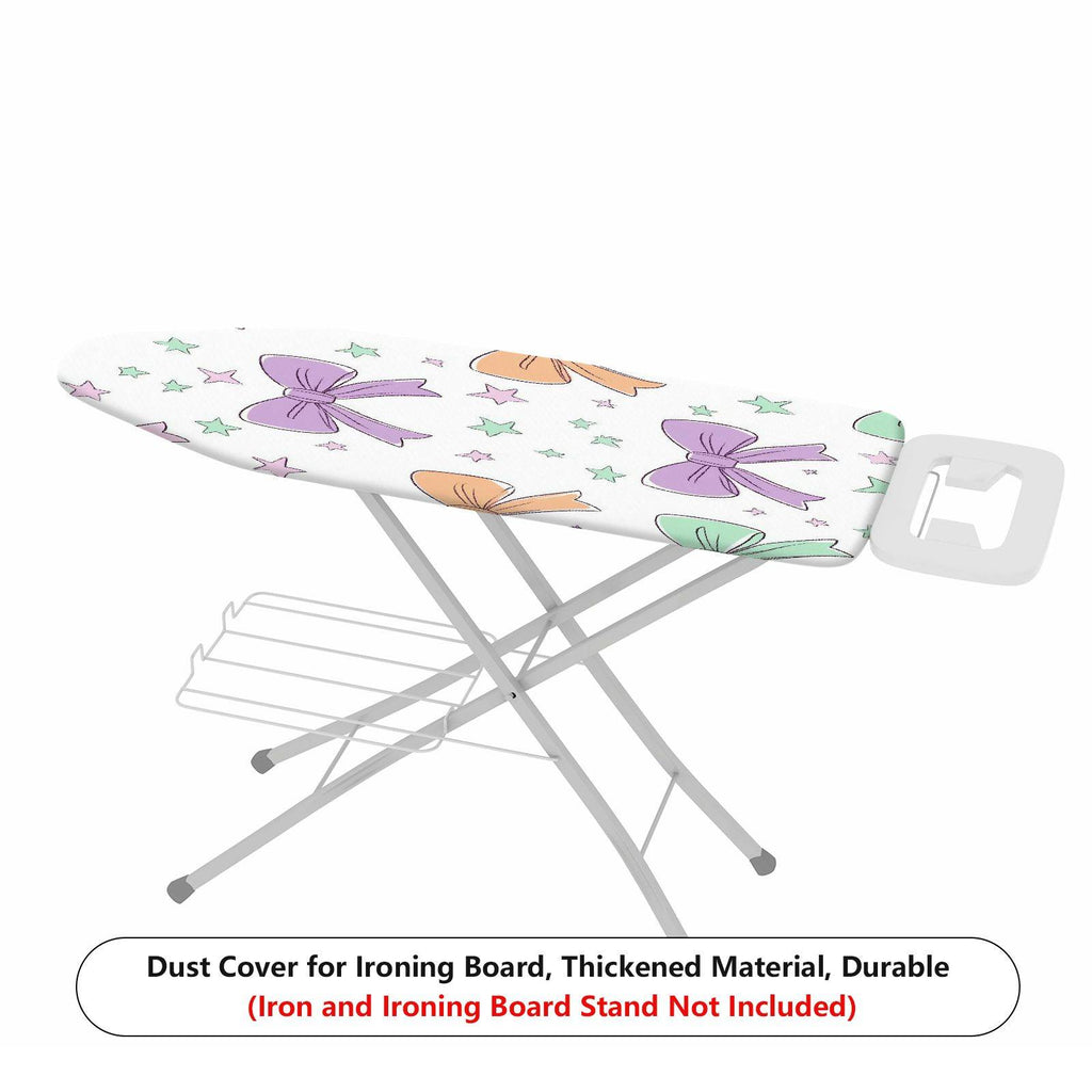1-Piece Bow Star Pattern Pastel Colors  Ironing Board Cover, Universal Size, Without Board