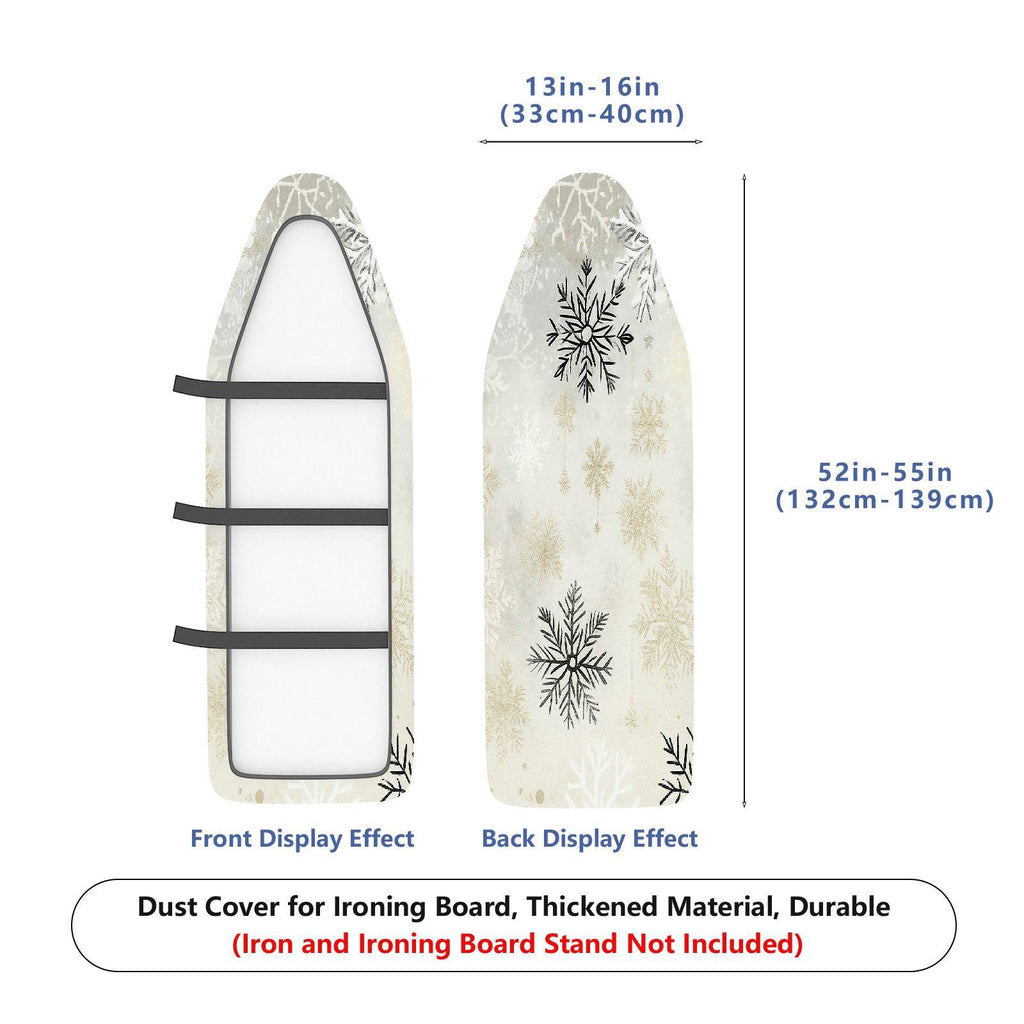 1-Piece Snowflake Christmas Winter  Ironing Board Cover, Universal Size, Without Board